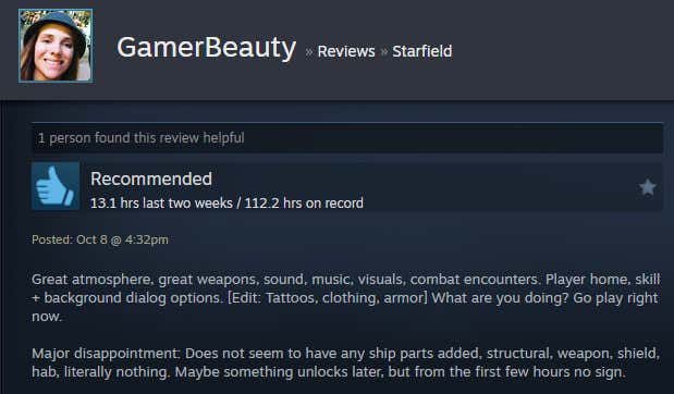 Imagem do artigo intitulado Starfield: Shattered Space, conforme contado pelas análises do Steam